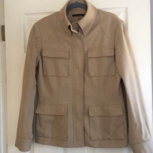 Elite Tahari tan safari jacket Sz 14. So well made
